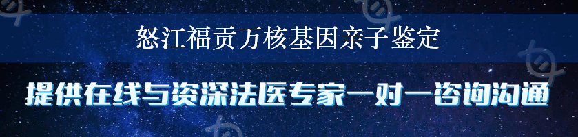 怒江福贡万核基因亲子鉴定